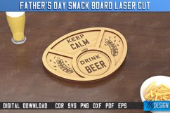 Father&#039;s Day Snack Boards Laser Cut Bundle, Coaster Tray SVG Product Image 8