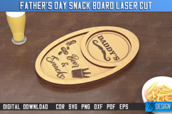 Father&#039;s Day Snack Boards Laser Cut Bundle, Coaster Tray SVG Product Image 9