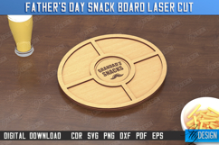 Father&#039;s Day Snack Boards Laser Cut Bundle, Coaster Tray SVG Product Image 10