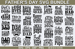Father&#039;s Day SVG Bundle - Father&#039;s Day T-shirt Design Product Image 1