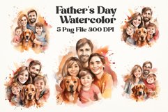Father&#039;s Day Watercolor Sublimation Png Bundle Product Image 1