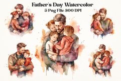 Father&#039;s Day Watercolor Sublimation Png Bundle Product Image 1