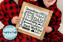 Father&#039;s Day Word Art SVG and Sublimation design Product Image 1