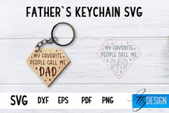 Father&#039;s Day Keyhain | Laser Cut Design | Father&#039;s Quotes Product Image 1