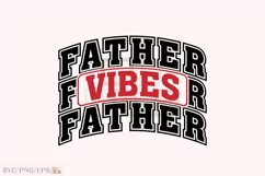 Varsity Daddy PNG, Father Vibes SVG T-shirt Design Product Image 1