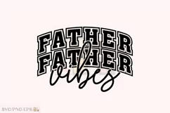 Varsity Daddy PNG, Father Vibes SVG T-shirt Design Product Image 1