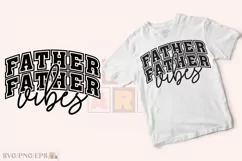 Varsity Daddy PNG, Father Vibes SVG T-shirt Design Product Image 2