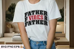 Varsity Daddy PNG, Father Vibes SVG T-shirt Design Product Image 3