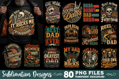 Funny Dad sublimation bundle 80 designs Product Image 1