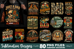 Funny Dad sublimation bundle 80 designs Product Image 3