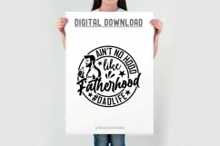Ain't No Hood Like Fatherhood SVG | Father's Day | Dad Life Product Image 2