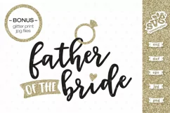 Father of the Bride SVG file for Cricut Product Image 6