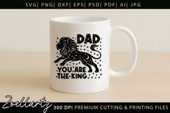 Fathers Day SVG for Cricut Celestial Dad T-shirt Mug Design Product Image 4