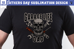 Fathers Day Sublimation Design | Garage life DAD png Product Image 1
