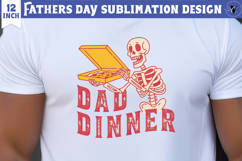 Fathers Day Sublimation Design | Dad dinner Skull daddy png Product Image 1