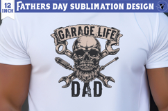 Fathers Day Sublimation Design | Garage life DAD png Product Image 1