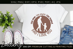 Fathers Day SVG for Cricut Papa Daddy Dad T-shirt Mug Design Product Image 7