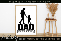 Fathers Day SVG for Cricut Papa Daddy Dad T-shirt Mug Design Product Image 8