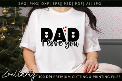 Fathers Day SVG for Cricut Papa Daddy Dad T-shirt Mug Design Product Image 3