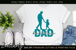 Fathers Day SVG for Cricut Papa Daddy Dad T-shirt Mug Design Product Image 4
