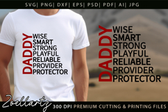 Fathers Day SVG for Cricut Papa Daddy Dad T-shirt Mug Design Product Image 3