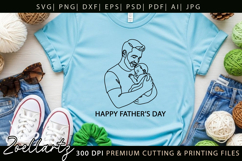 Fathers Day SVG for Cricut Papa Dad T-shirt Mug Card Design Product Image 7