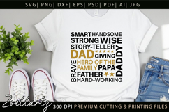 Fathers Day Subway Art SVG Papa Daddy Dad T-shirt Mug Design Product Image 5