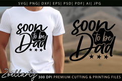 Fathers Day SVG Daddy Papa Soon To Be Dad T-shirt Mug Design Product Image 2