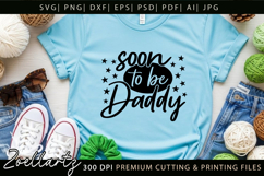 Soon To Be Daddy SVG Dad Papa Fathers Day T-shirt Mug Design Product Image 2