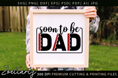 Fathers Day SVG Daddy Papa Soon To Be Dad T-shirt Mug Design Product Image 5