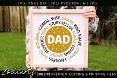 Fathers Day SVG for Cricut Papa Daddy Dad T-shirt Mug Design Product Image 2