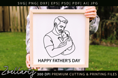 Fathers Day SVG for Cricut Papa Dad T-shirt Mug Card Design Product Image 3