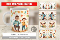 Mug Wrap Design Father's Day Art Product Image 1