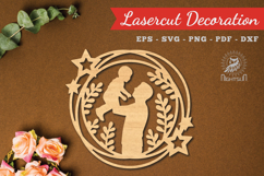 Fathers Day Laser Cut Decoration SVG Product Image 1