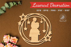 Fathers Day Laser Cut Decoration SVG Product Image 1