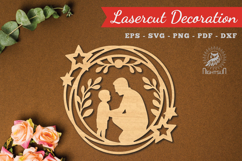 Fathers Day Laser Cut Decoration SVG Product Image 1