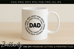 Fathers Day SVG for Cricut Papa Daddy Dad T-shirt Mug Design Product Image 2