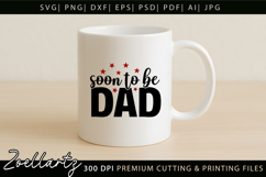 Fathers Day SVG Cut File Dad Daddy Papa SVG Dad T-shirt Mug Product Image 2