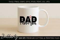Fathers Day SVG for Cricut Papa Daddy Dad T-shirt Mug Design Product Image 8