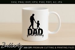 Fathers Day SVG for Cricut Papa Daddy Dad T-shirt Mug Design Product Image 6