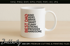 Fathers Day SVG for Cricut Papa Daddy Dad T-shirt Mug Design Product Image 5