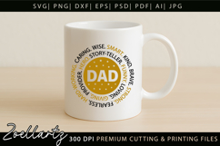 Fathers Day SVG for Cricut Papa Daddy Dad T-shirt Mug Design Product Image 3