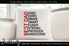 Fathers Day SVG for Cricut Papa Daddy Dad T-shirt Mug Design Product Image 2