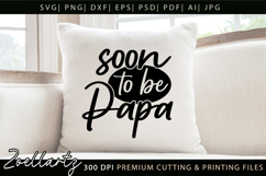 Fathers Day SVG Cut File Dad Daddy Papa SVG Dad T-shirt Mug Product Image 5