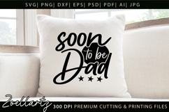 Fathers Day SVG Daddy Papa Soon To Be Dad T-shirt Mug Design Product Image 5
