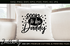 Soon To Be Daddy SVG Dad Papa Fathers Day T-shirt Mug Design Product Image 5