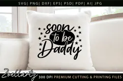 Soon To Be Daddy SVG Dad Papa Fathers Day T-shirt Mug Design Product Image 5