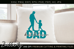 Fathers Day SVG for Cricut Papa Daddy Dad T-shirt Mug Design Product Image 6