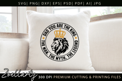 Fathers Day SVG for Cricut Papa Daddy Dad T-shirt Mug Design Product Image 2