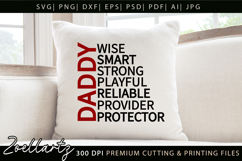 Fathers Day SVG for Cricut Papa Daddy Dad T-shirt Mug Design Product Image 4